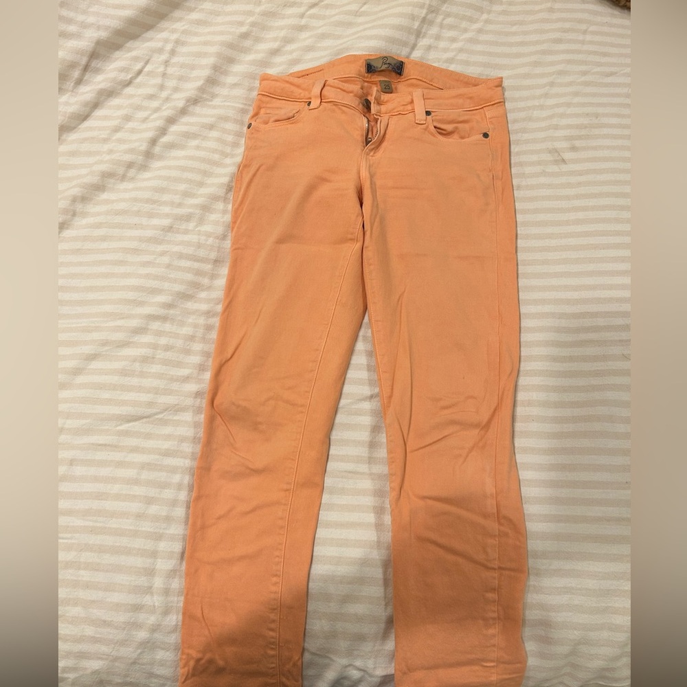 Paige Jeans Women Peach Skinny Jean
